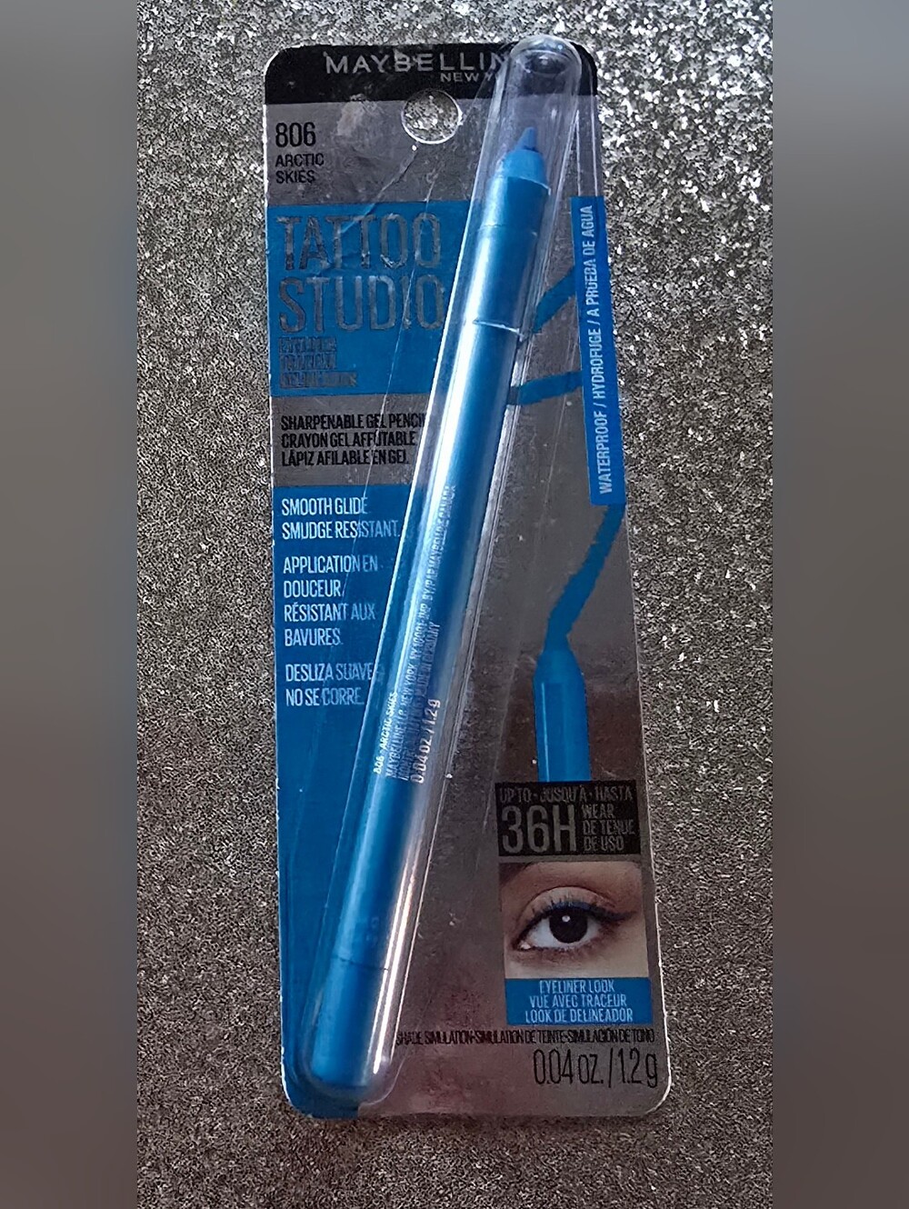 Tattoo Studio Maybelline Waterproof Arctic Blue Gel Eyeliner Pencil